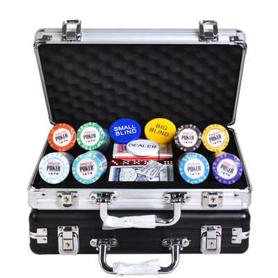 14g Premium Clay Composite Poker Chips with Customizable Logo for Casino and Gaming