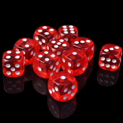 14mm Acrylic Professional Bulk Wholesale Transparent Casino Poker Dice Set