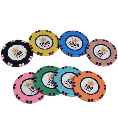 43mm Oversized 16.5g Heavyweight RFID Poker Chips for Casino and Tournament Use
