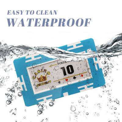 29g Square Clay Poker Chips with Custom Logo and Square Plaque Format for Casino and Wholesale